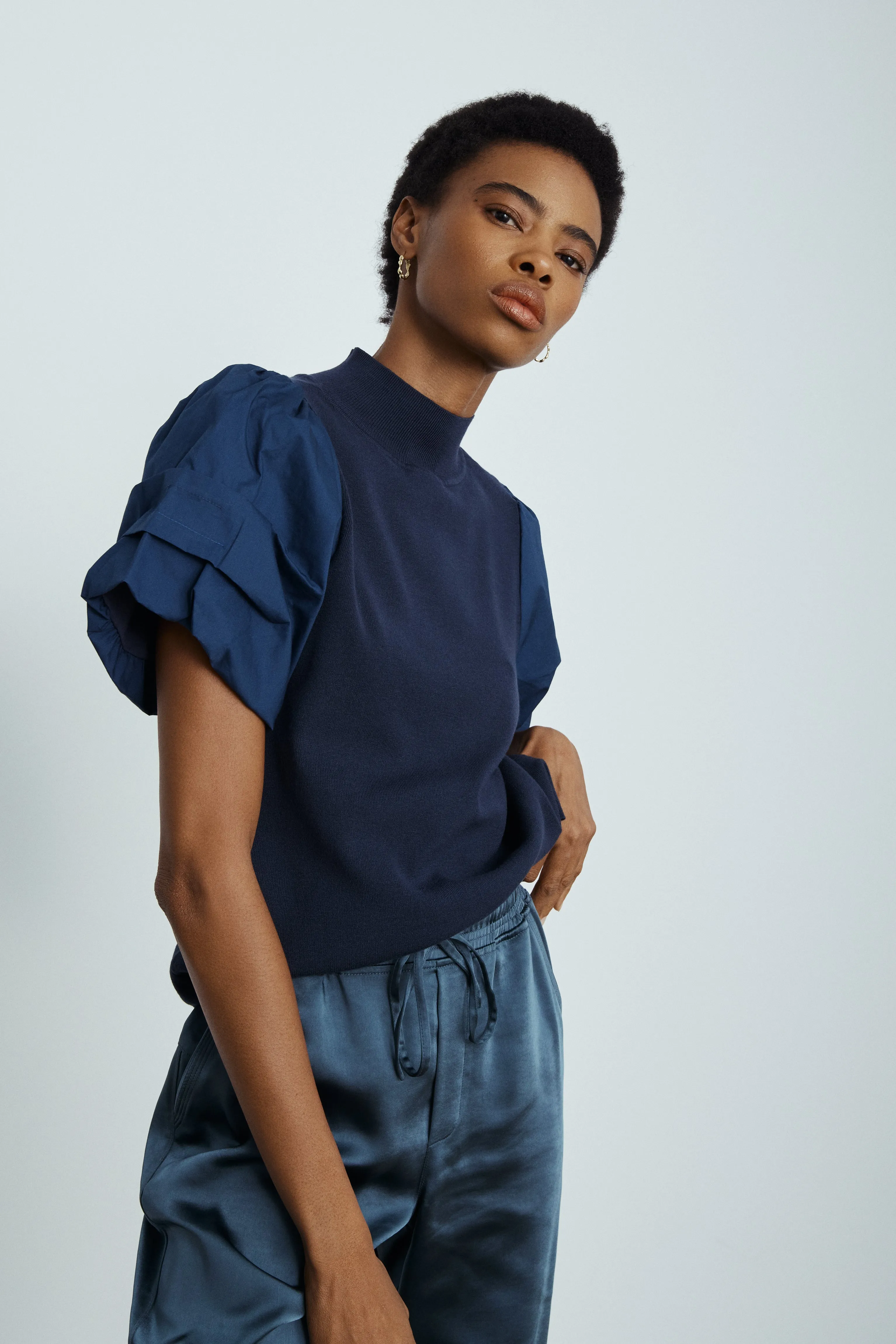 Mollie mixed media top sold by MELISSA NEPTON product image thumbnail 2