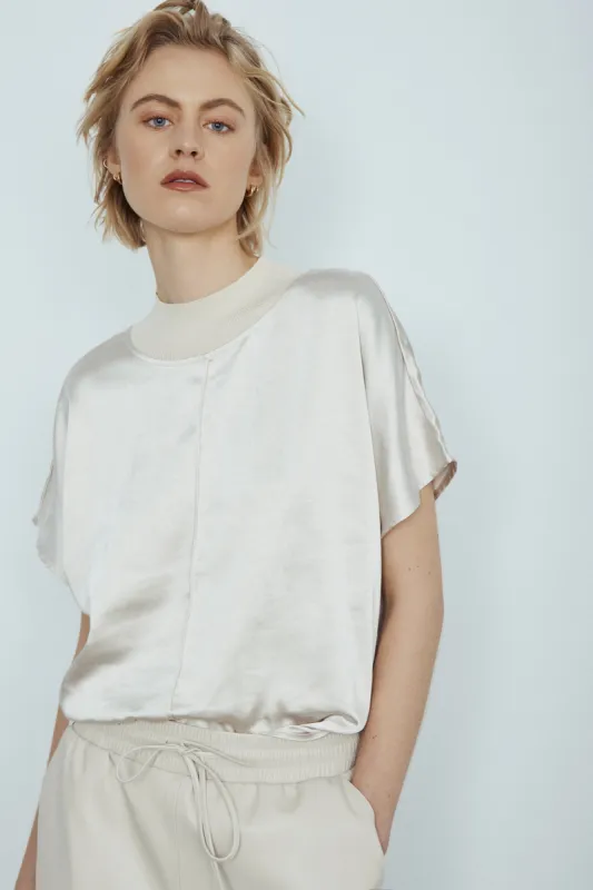 Janis satin tee sold by MELISSA NEPTON