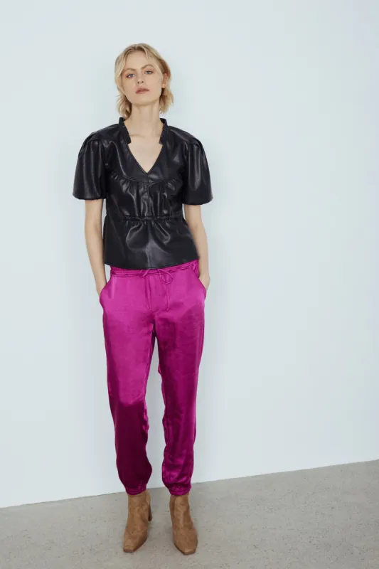 Davin satin jogger sold by MELISSA NEPTON