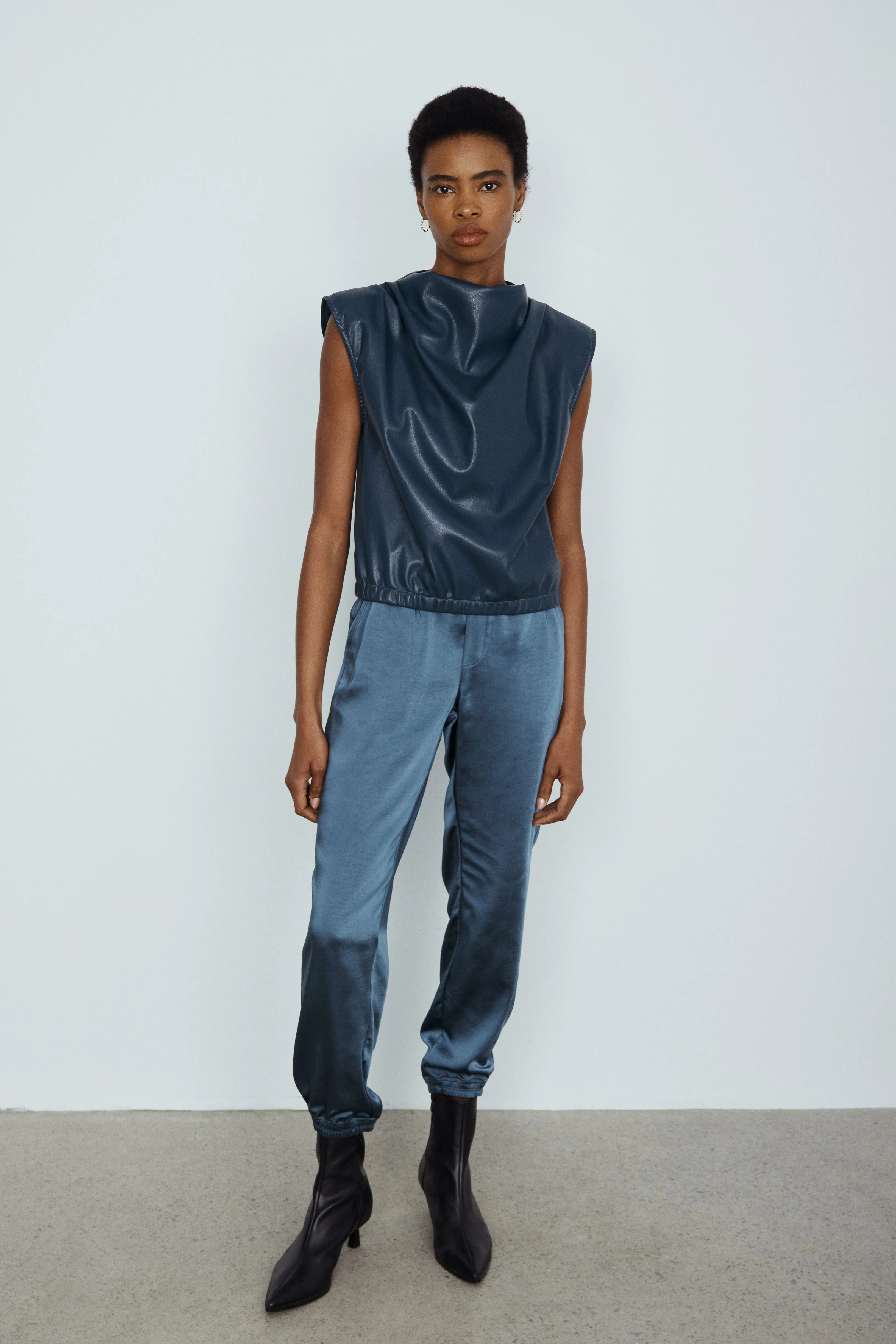 Davin satin jogger sold by MELISSA NEPTON product image thumbnail 2