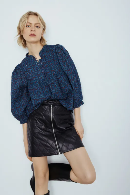 Carolina faux leather skirt sold by MELISSA NEPTON