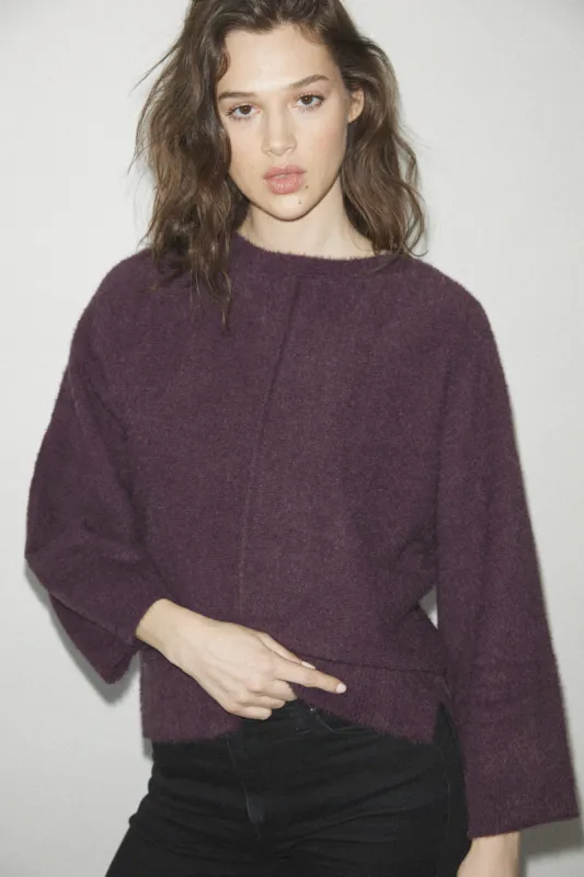 Caissa plum burgundy sweater sold by MELISSA NEPTON