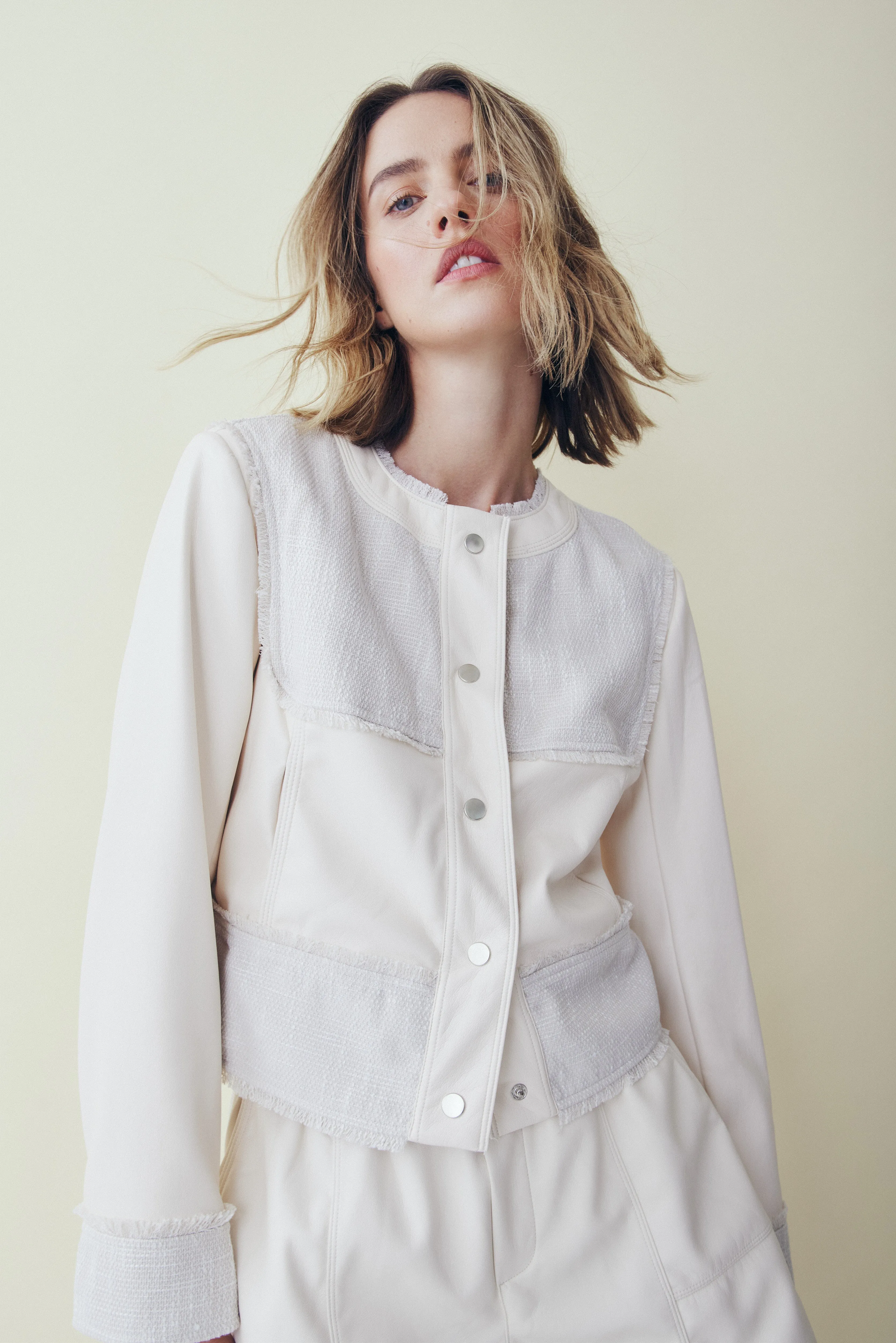 Miley cream jacket sold by MELISSA NEPTON