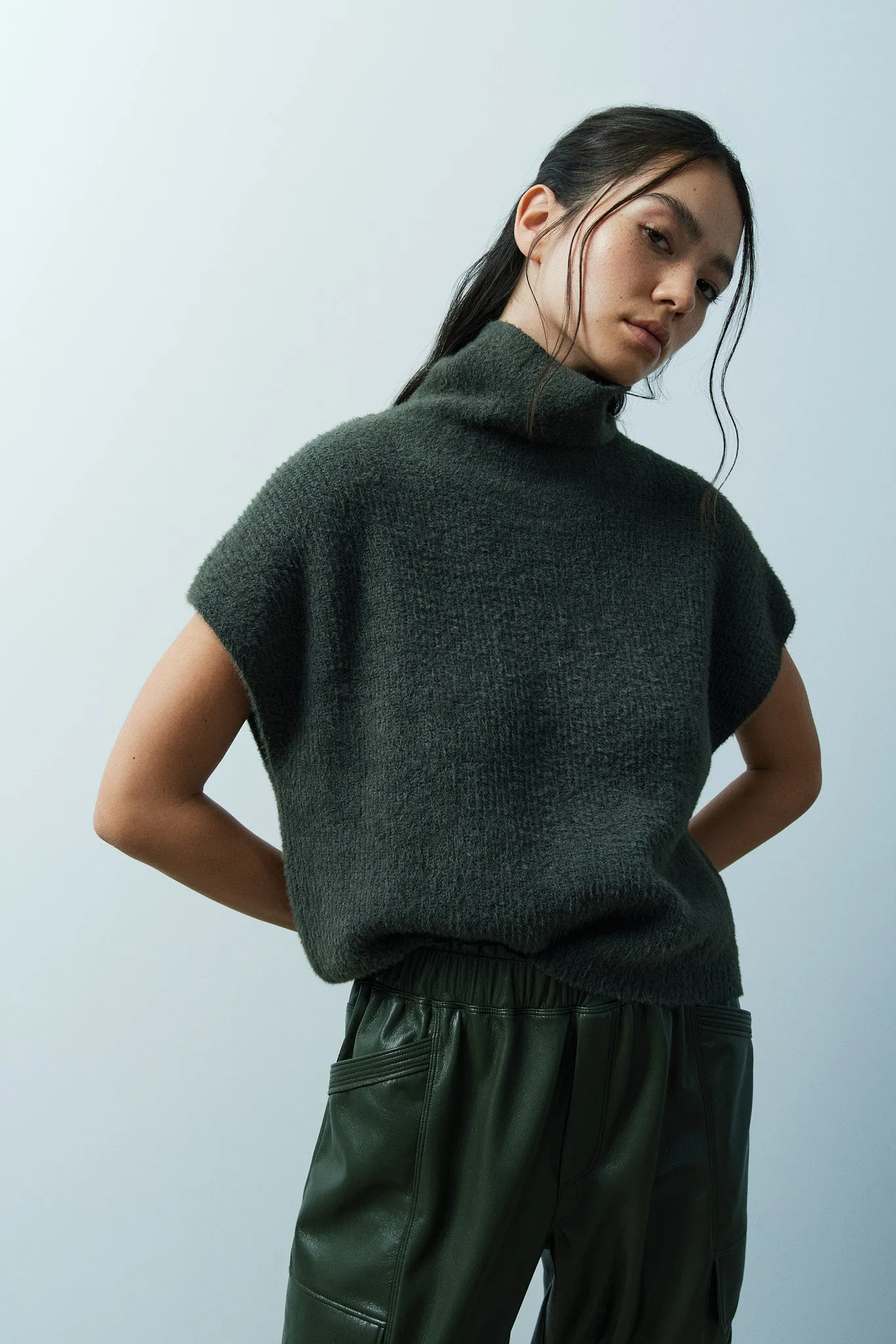 Jack turtle neck sweater vest sold by MELISSA NEPTON product image thumbnail 2