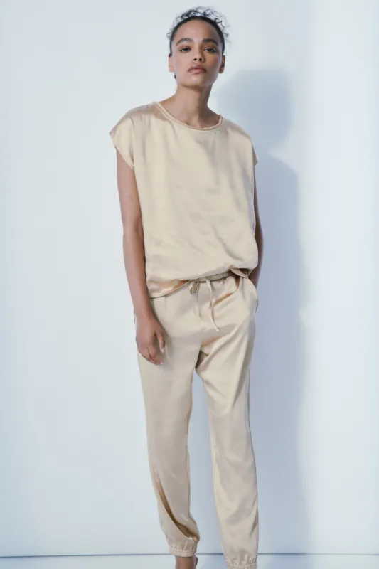 Willow satin tee sold by MELISSA NEPTON