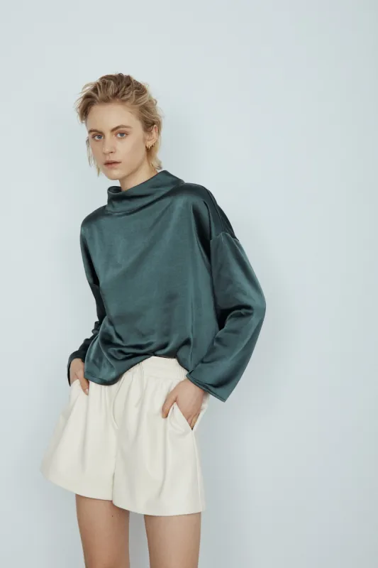 Stony faux leather shorts sold by MELISSA NEPTON