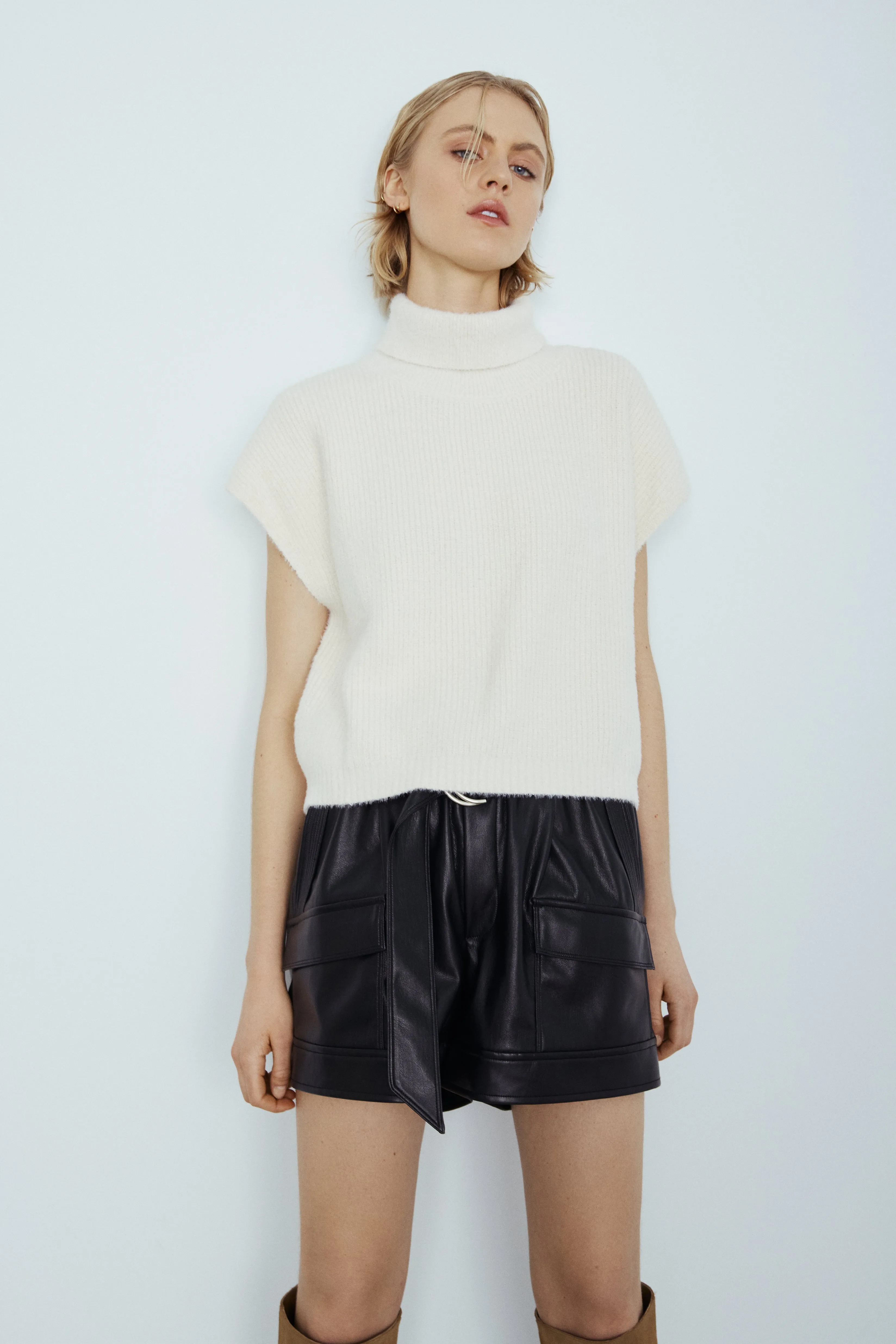 Parker faux leather shorts sold by MELISSA NEPTON