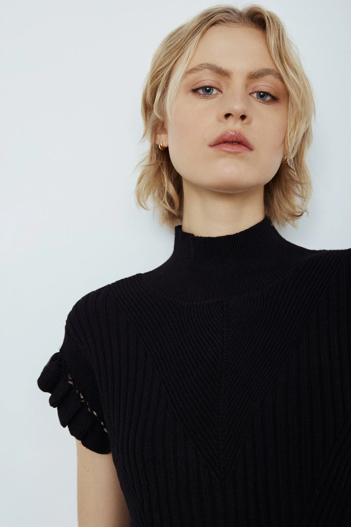 Dani mock neck knitted top sold by MELISSA NEPTON product image thumbnail 2