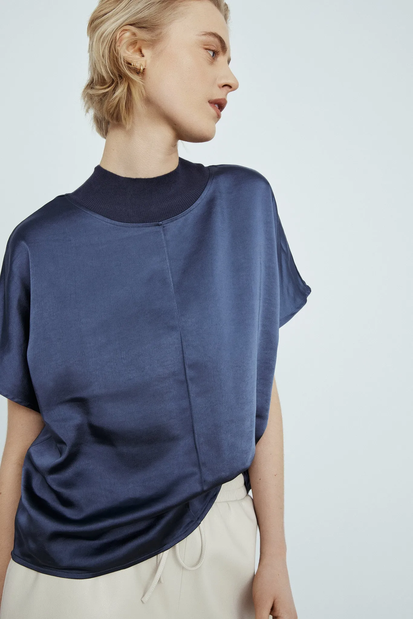 Janis satin tee sold by MELISSA NEPTON