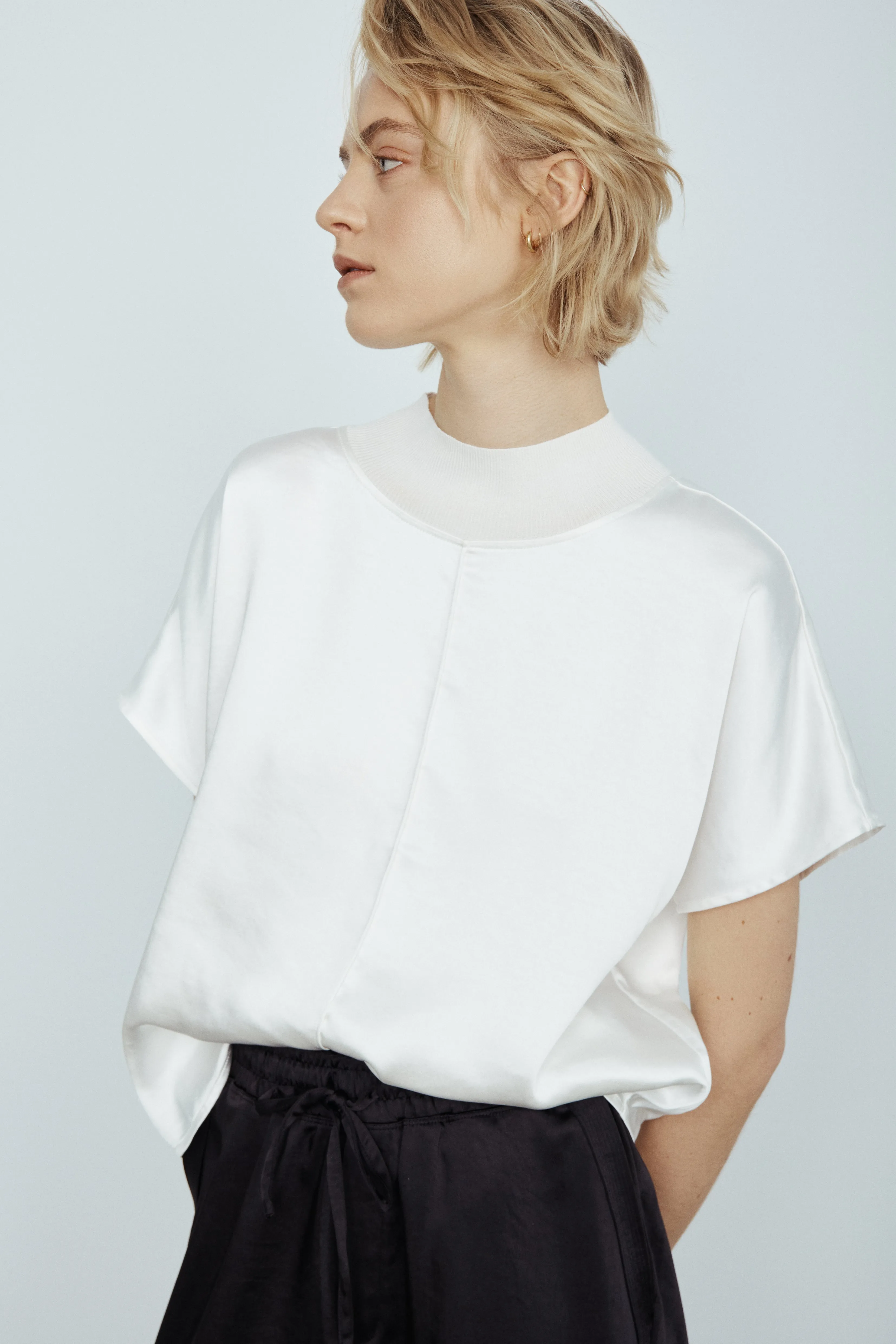 Janis satin tee sold by MELISSA NEPTON product image thumbnail 2