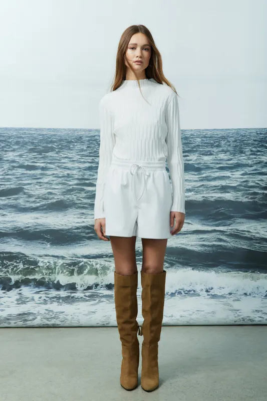 Stony faux leather shorts sold by MELISSA NEPTON