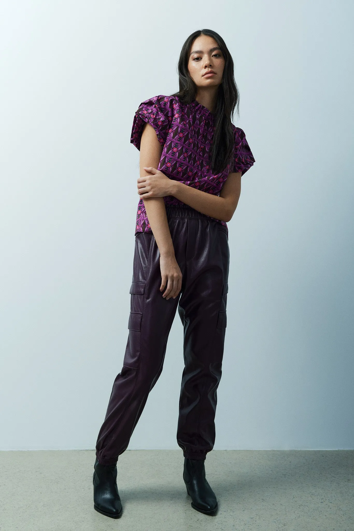 Malo faux leather jogger sold by MELISSA NEPTON