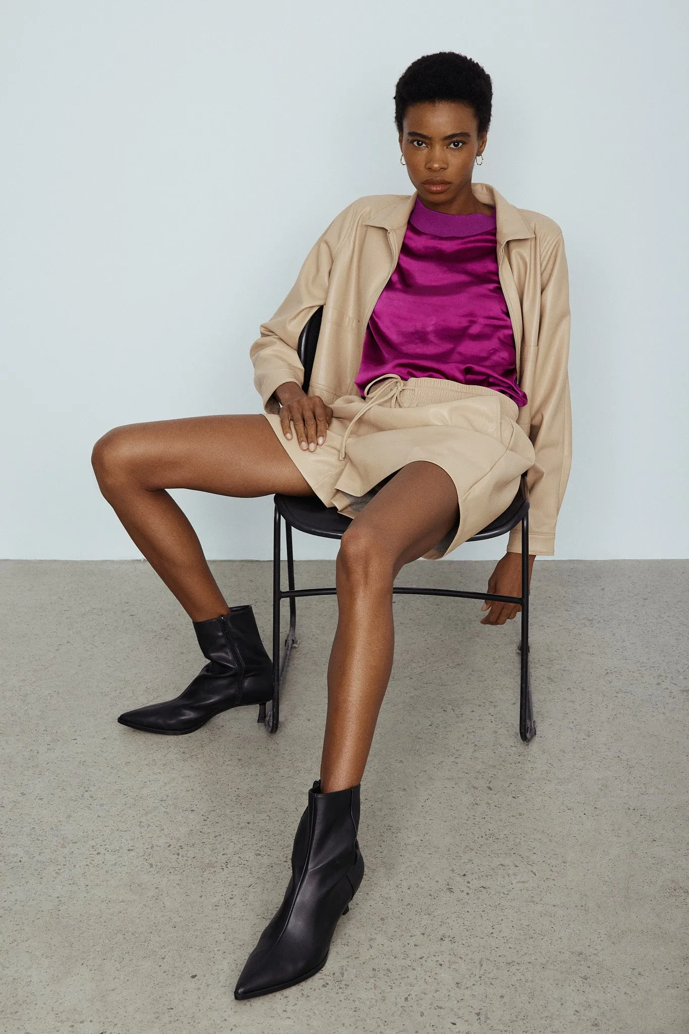 Dona faux leather jacket sold by MELISSA NEPTON product image thumbnail 4