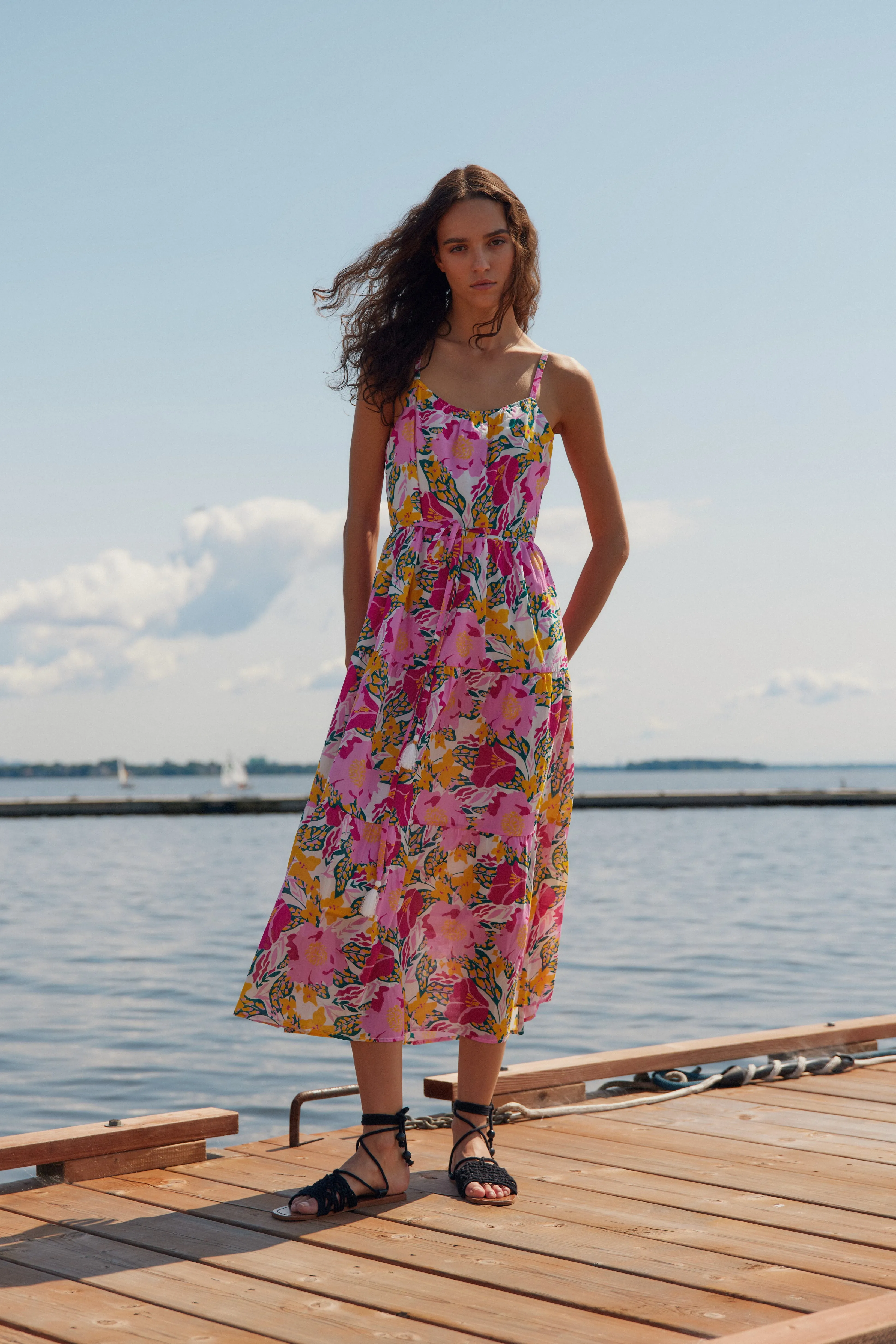 Tina bold floral dress sold by MELISSA NEPTON product image thumbnail 3