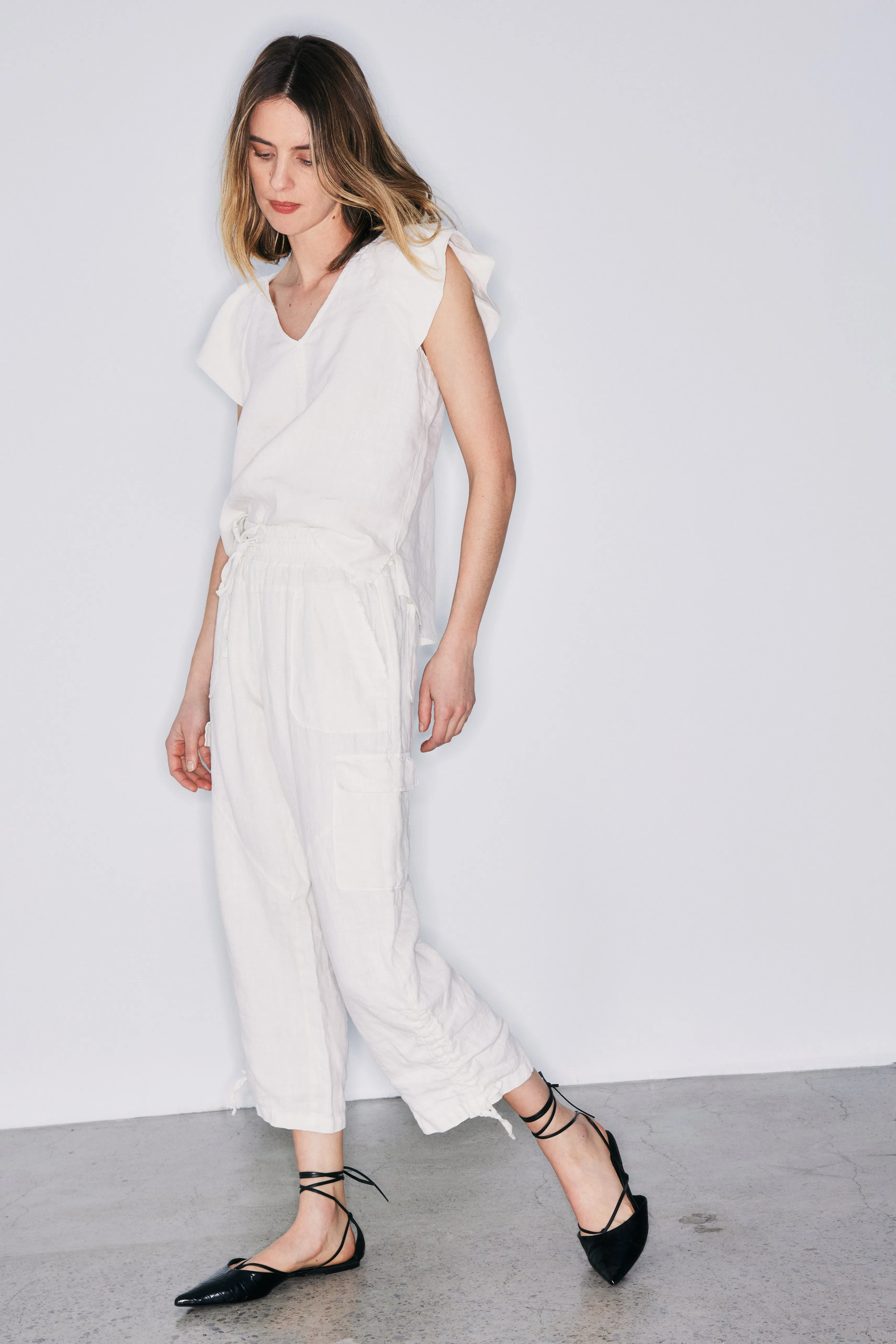 Sandra mastik linen blouse sold by MELISSA NEPTON product image thumbnail 2