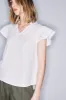 Carrie white linen top sold by MELISSA NEPTON