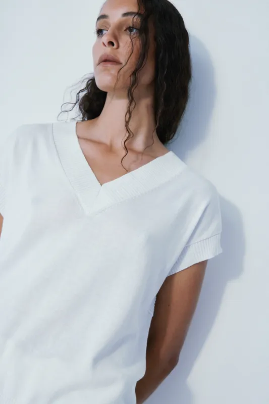 Liberty white sweater vest sold by MELISSA NEPTON