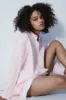 Sydney coral neon multi stripe shirt sold by MELISSA NEPTON