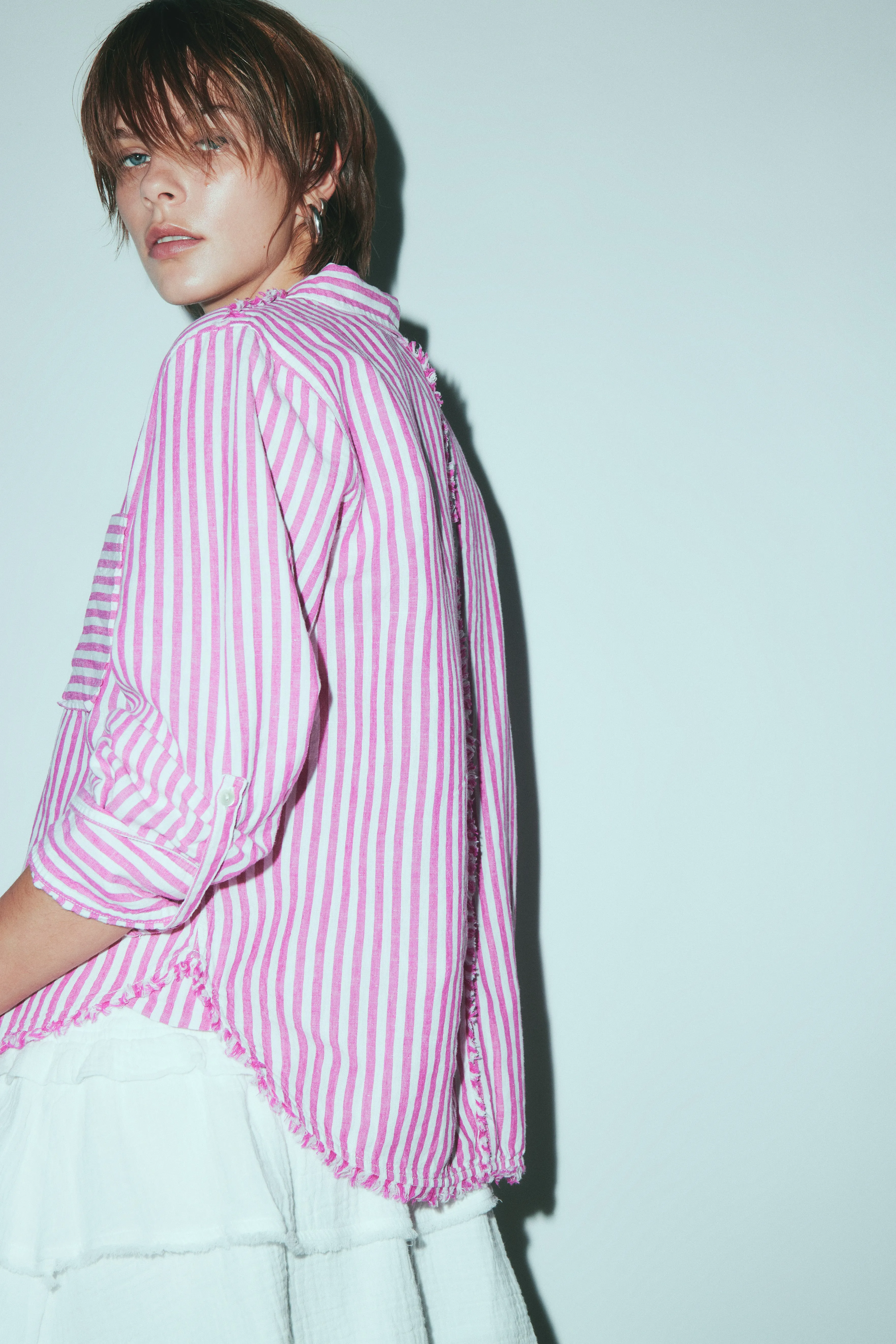 Keny pink stripe shirt sold by MELISSA NEPTON product image thumbnail 3
