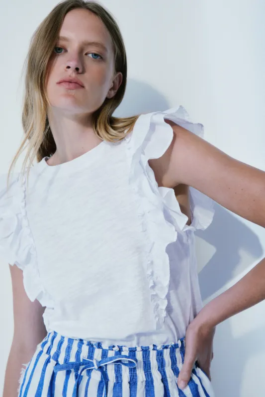 Marbella white cotton top sold by MELISSA NEPTON