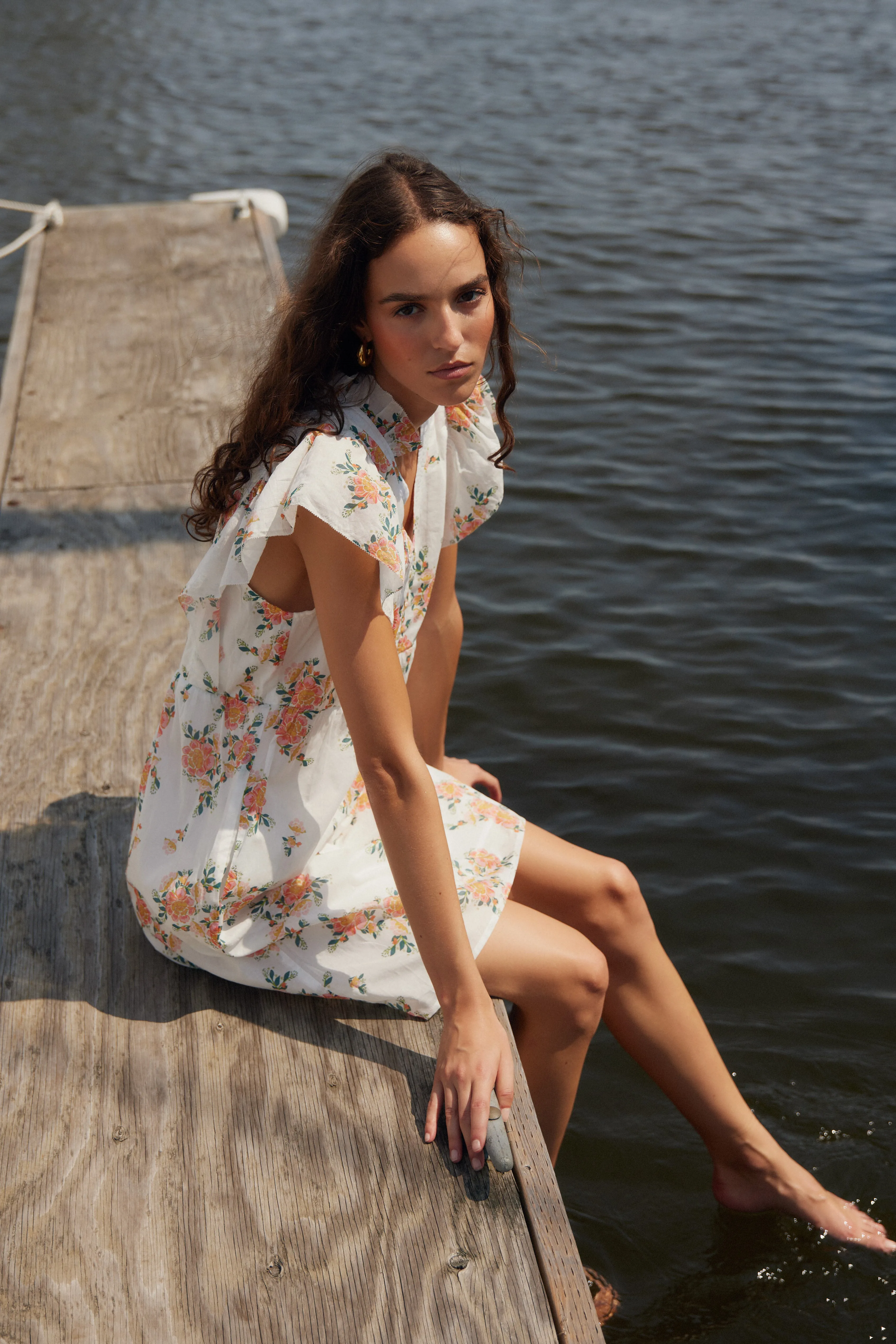 Jorja off-white floral dress sold by MELISSA NEPTON