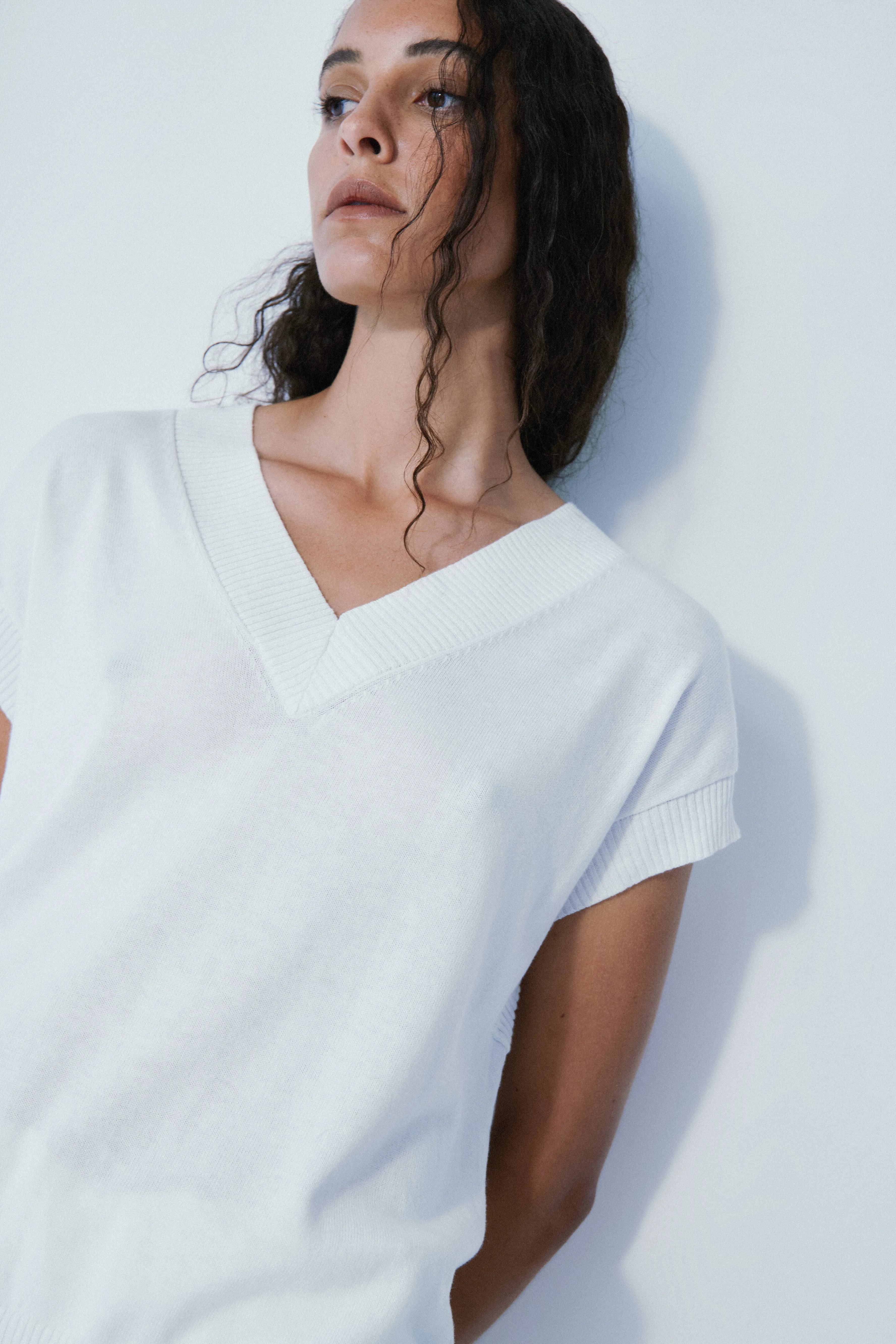 Liberty white sweater vest sold by MELISSA NEPTON