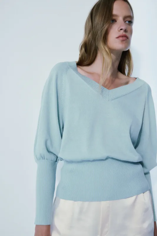 Angie spa green sweater sold by MELISSA NEPTON
