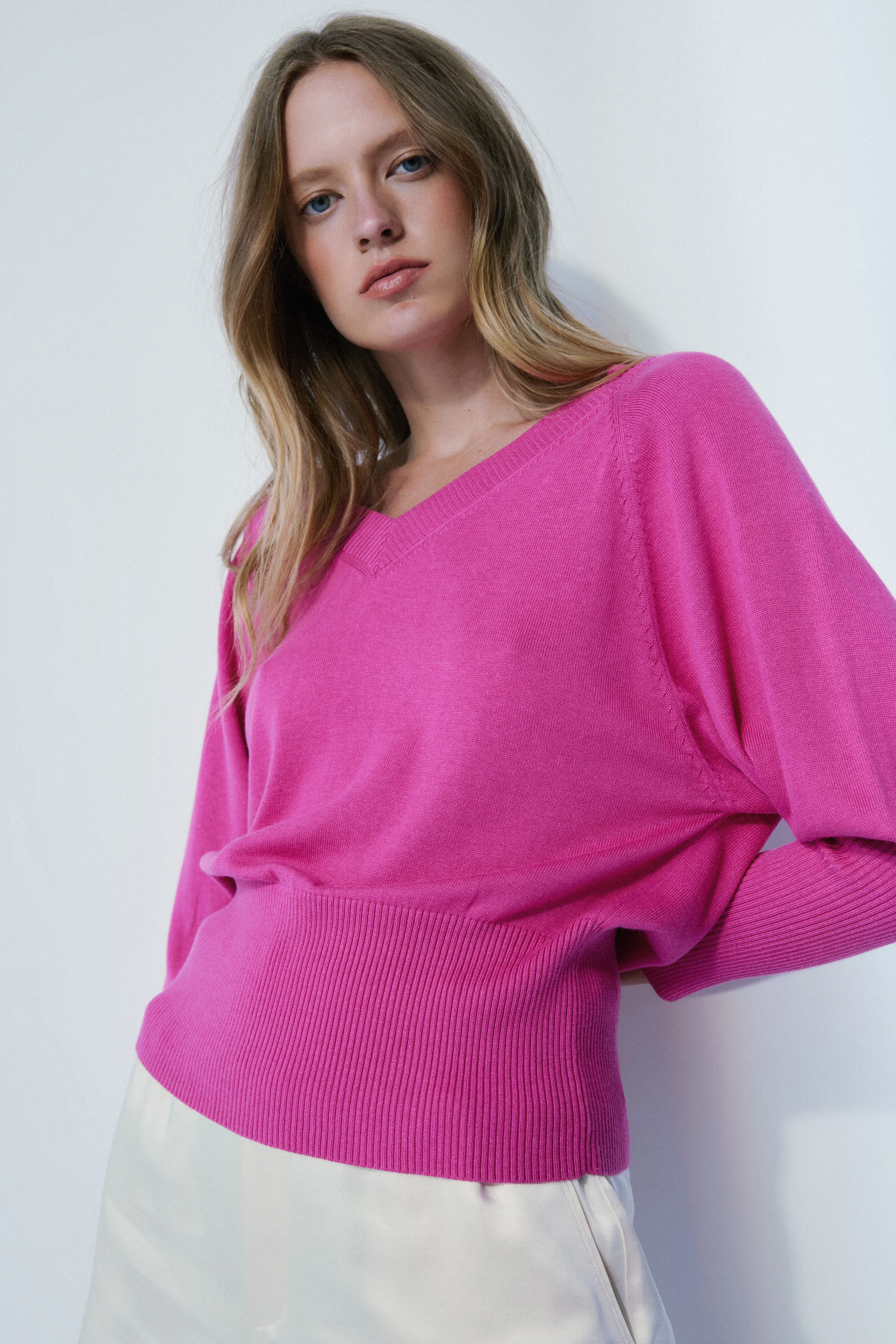 Angie light fuchsia sweater sold by MELISSA NEPTON product image thumbnail 2