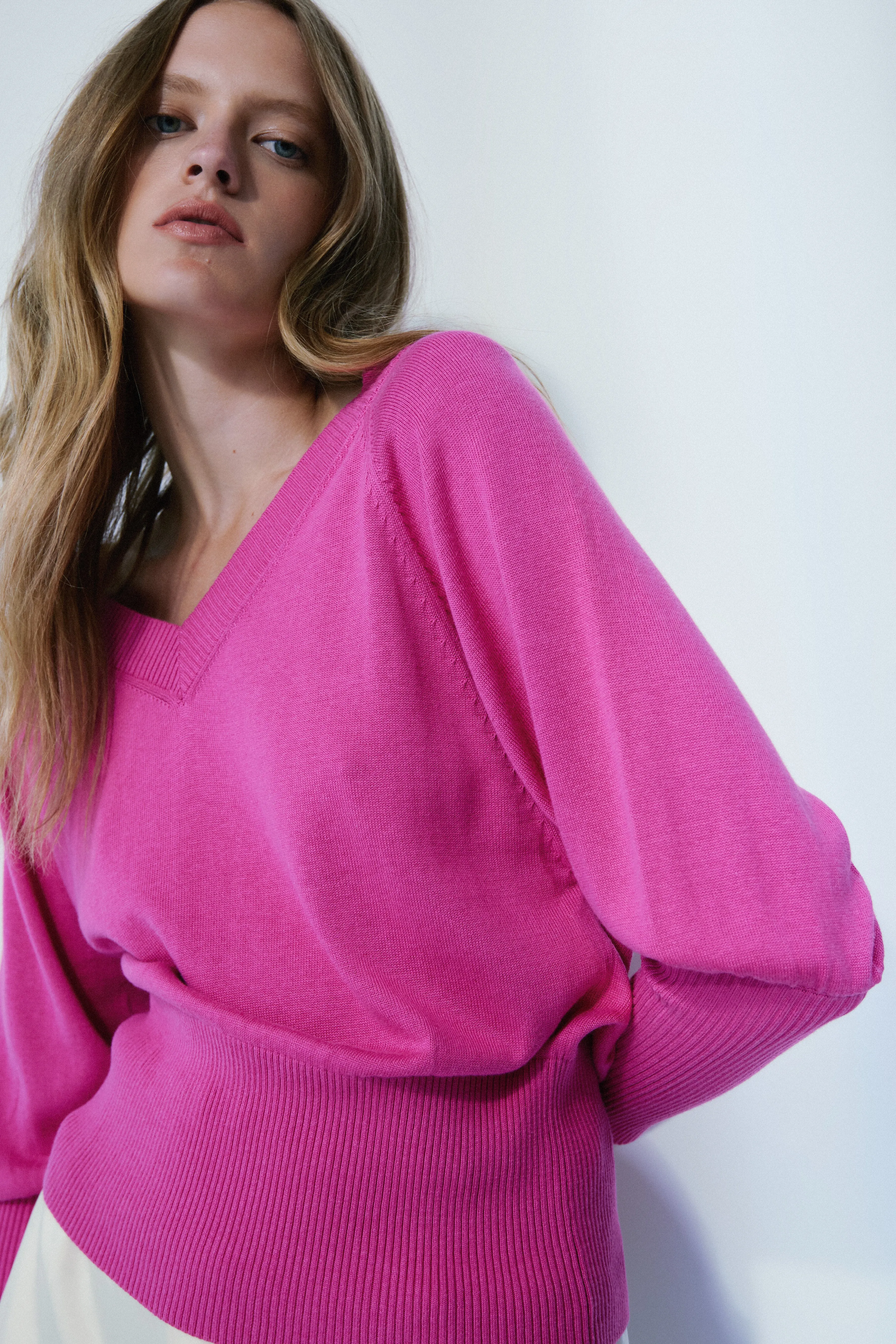 Angie light fuchsia sweater sold by MELISSA NEPTON product image thumbnail 3