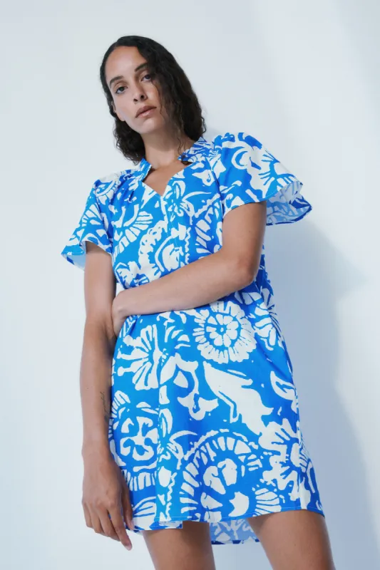 Mist batik floral cotton dress sold by MELISSA NEPTON
