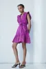 Joyce dark fuchsia cotton dress sold by MELISSA NEPTON