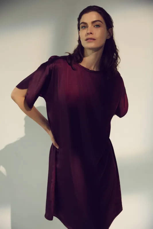 Ruby satin dress sold by MELISSA NEPTON