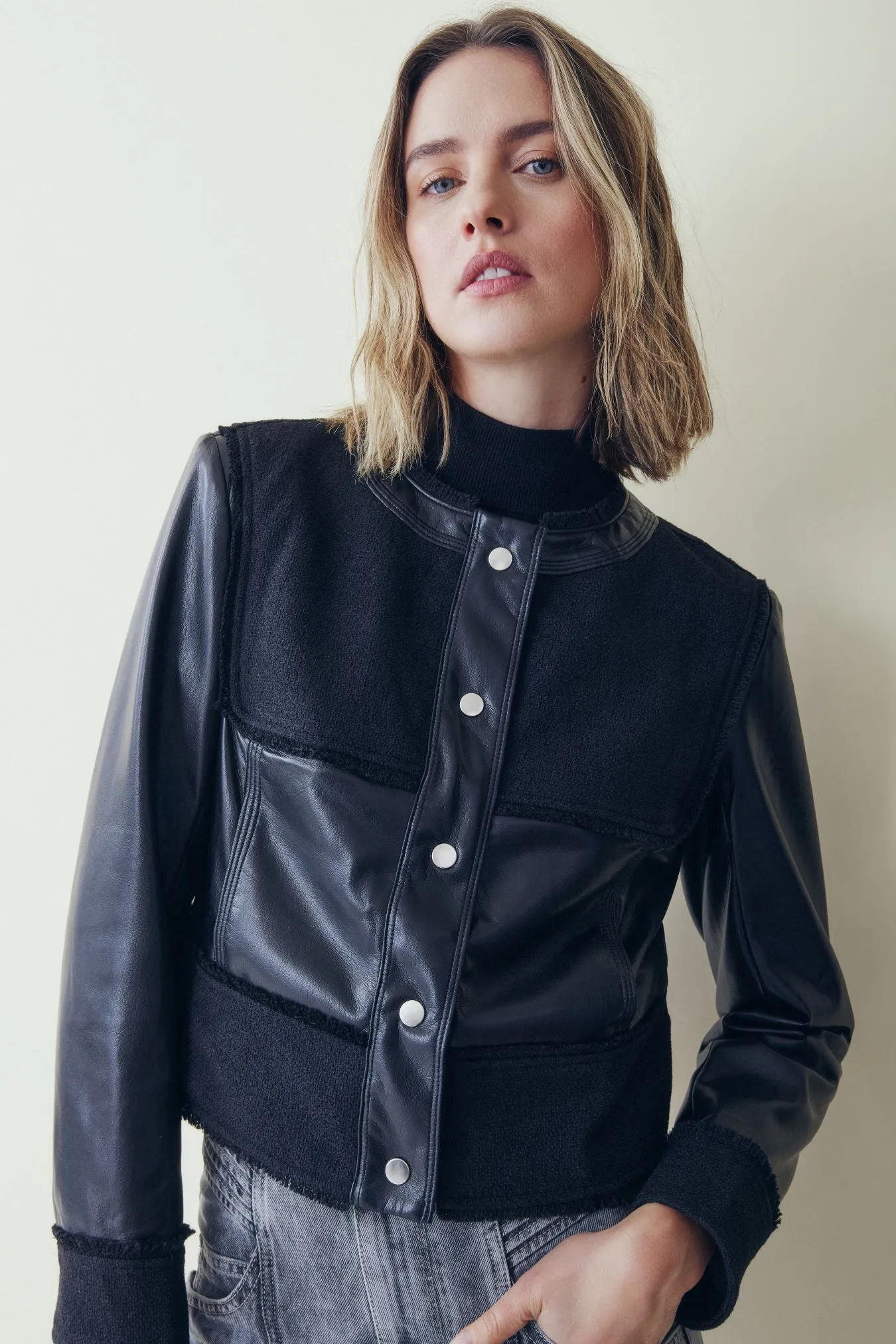 Miley black jacket sold by MELISSA NEPTON