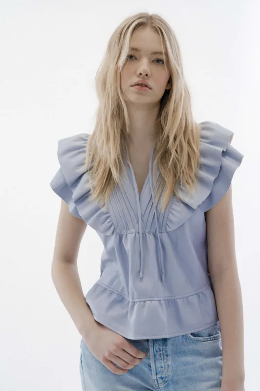 Elana New York blue  blouse sold by MELISSA NEPTON