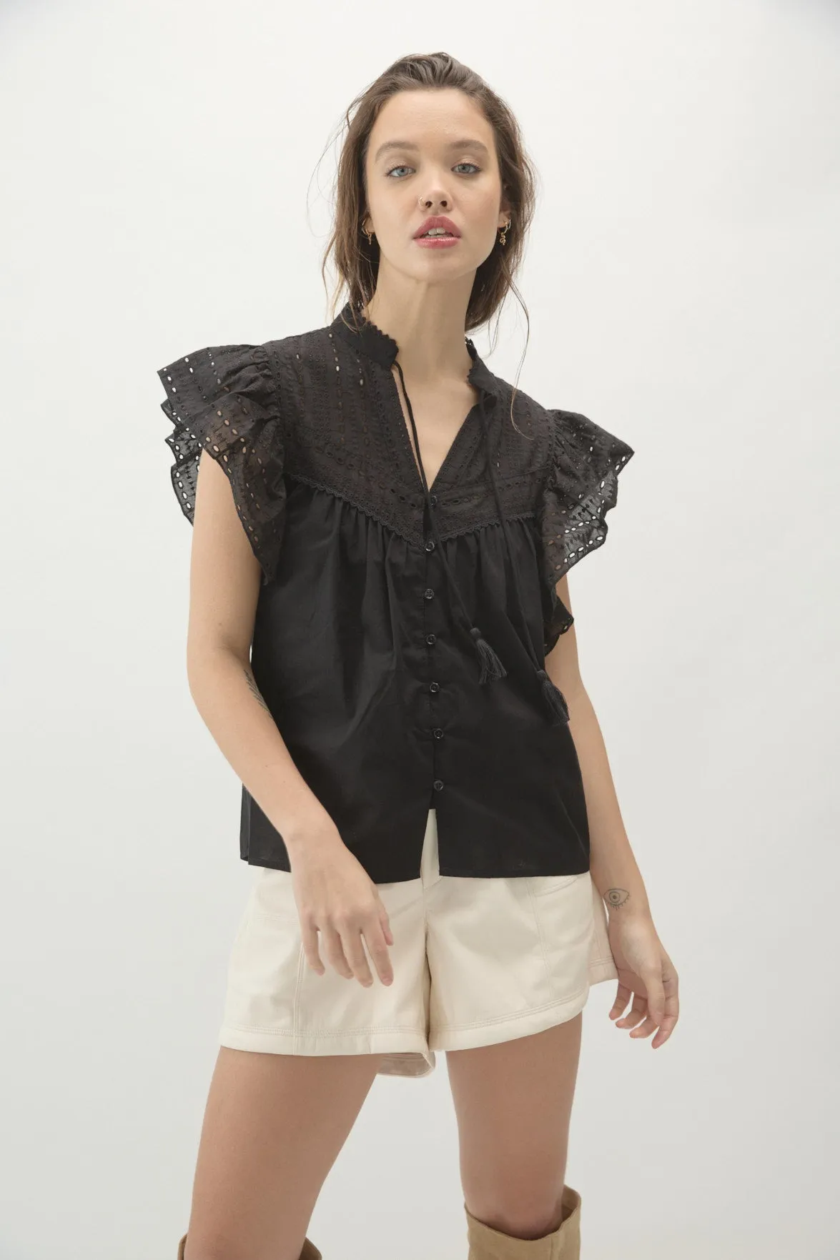 Marion Blouse Black sold by MELISSA NEPTON