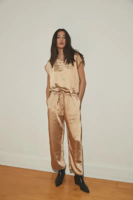 lauren jumpsuit gold sold by MELISSA NEPTON