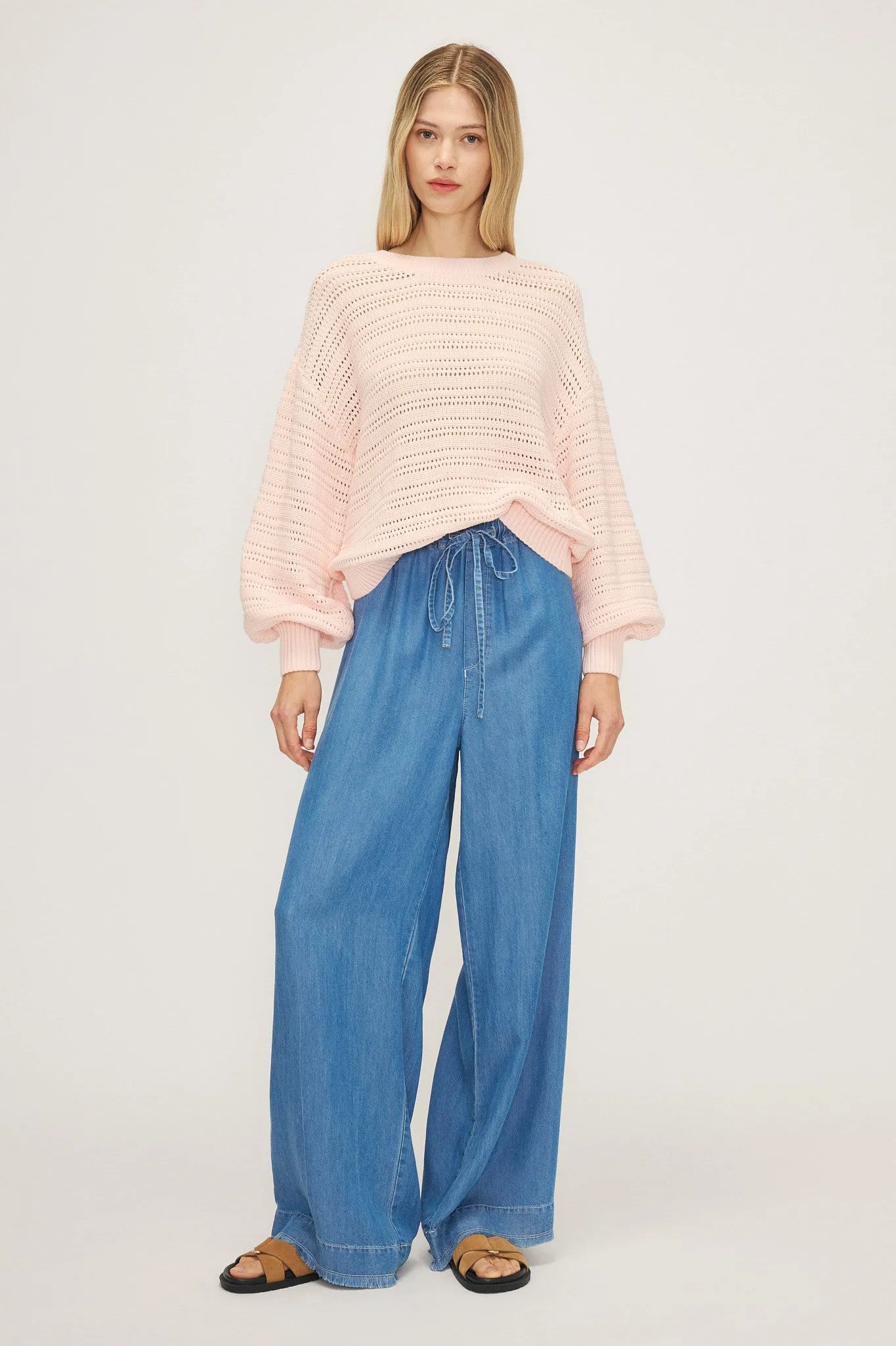 CELINA SWEATER-Soft pink sold by MELISSA NEPTON