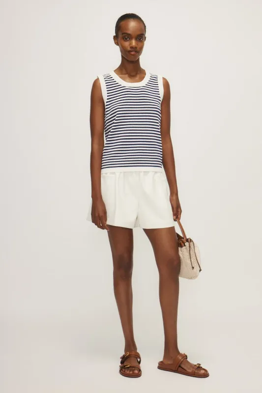 AMELY TANK TOP-Navy stripe sold by MELISSA NEPTON