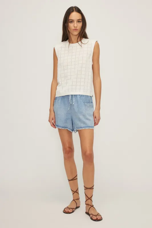 MORIS TOP-Off white sold by MELISSA NEPTON