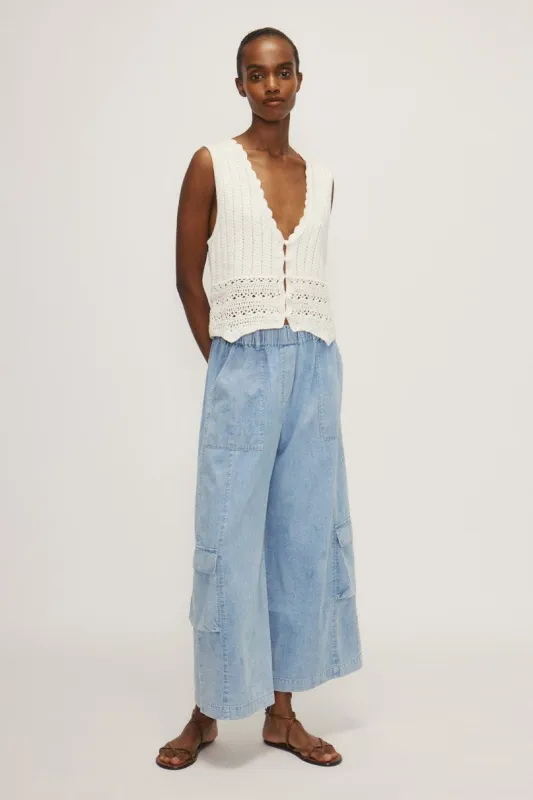 BRIANY SWEATER VEST-Off white sold by MELISSA NEPTON