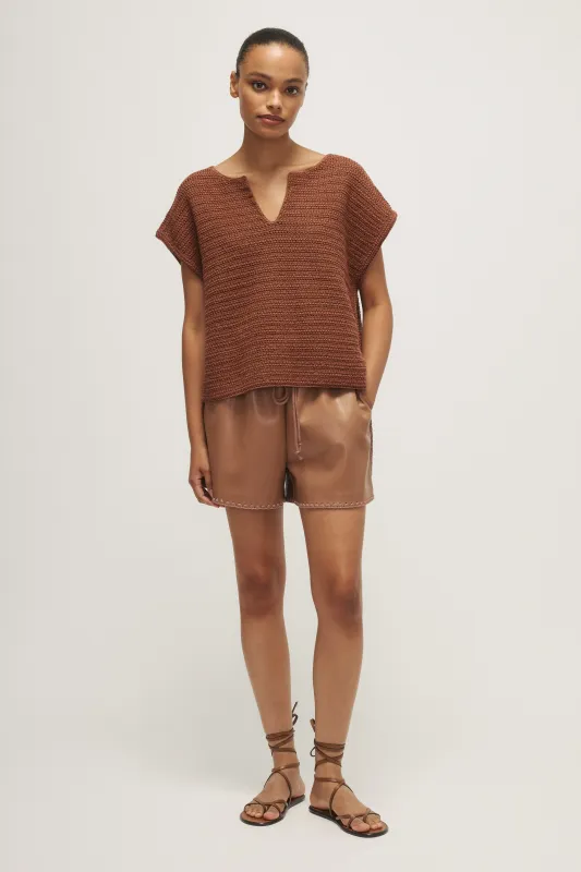 HARLAN SWEATER-Cacao sold by MELISSA NEPTON