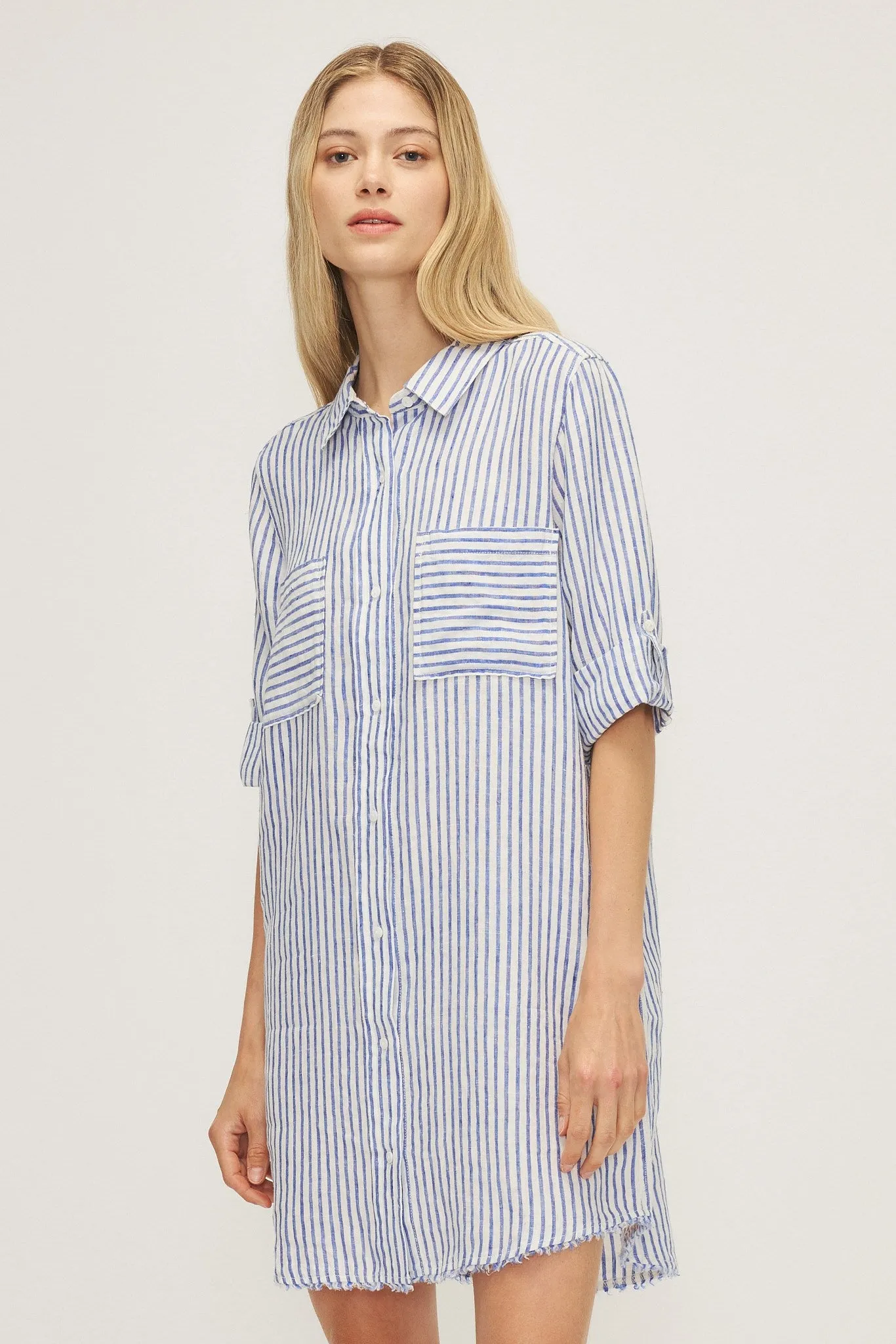 CYNTHIA DRESS-Royal stripe sold by MELISSA NEPTON