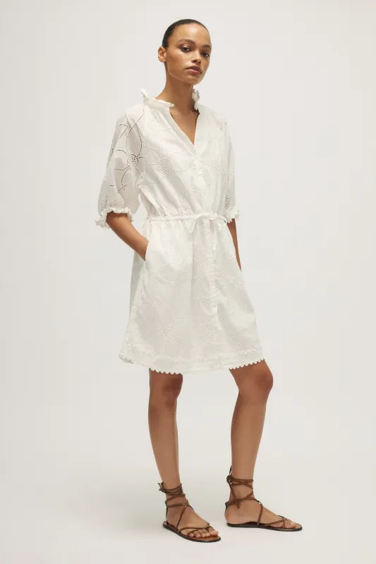 SUZAN DRESS-Off white sold by MELISSA NEPTON