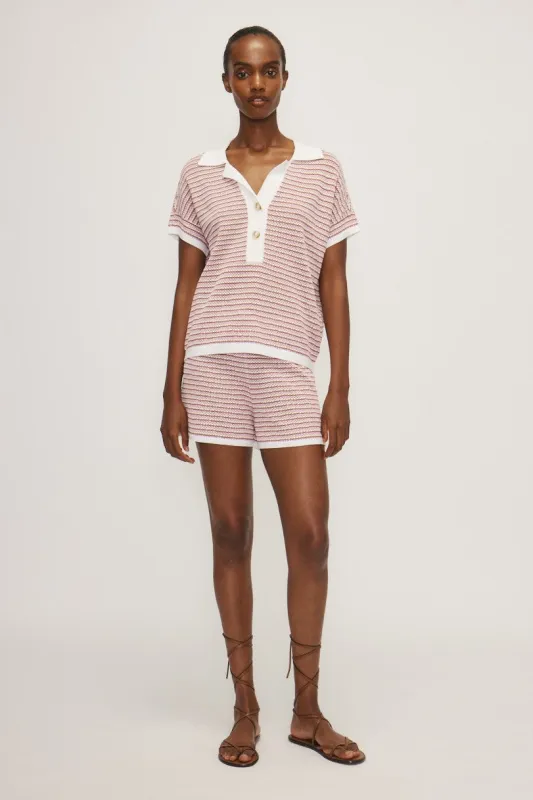 KAMAL SHORT-Purple / brown sold by MELISSA NEPTON