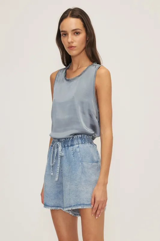 BEIRUT SHORT-Med. blue denim sold by MELISSA NEPTON