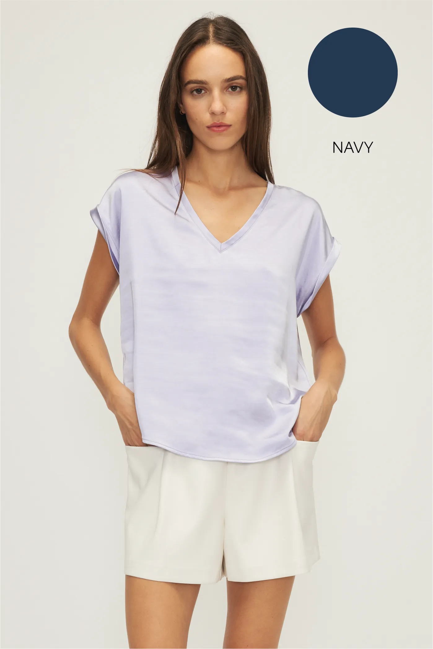 NATALIA TOP-Navy sold by MELISSA NEPTON