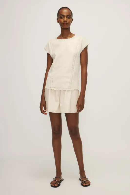 CALANTHE TOP-Cream sold by MELISSA NEPTON