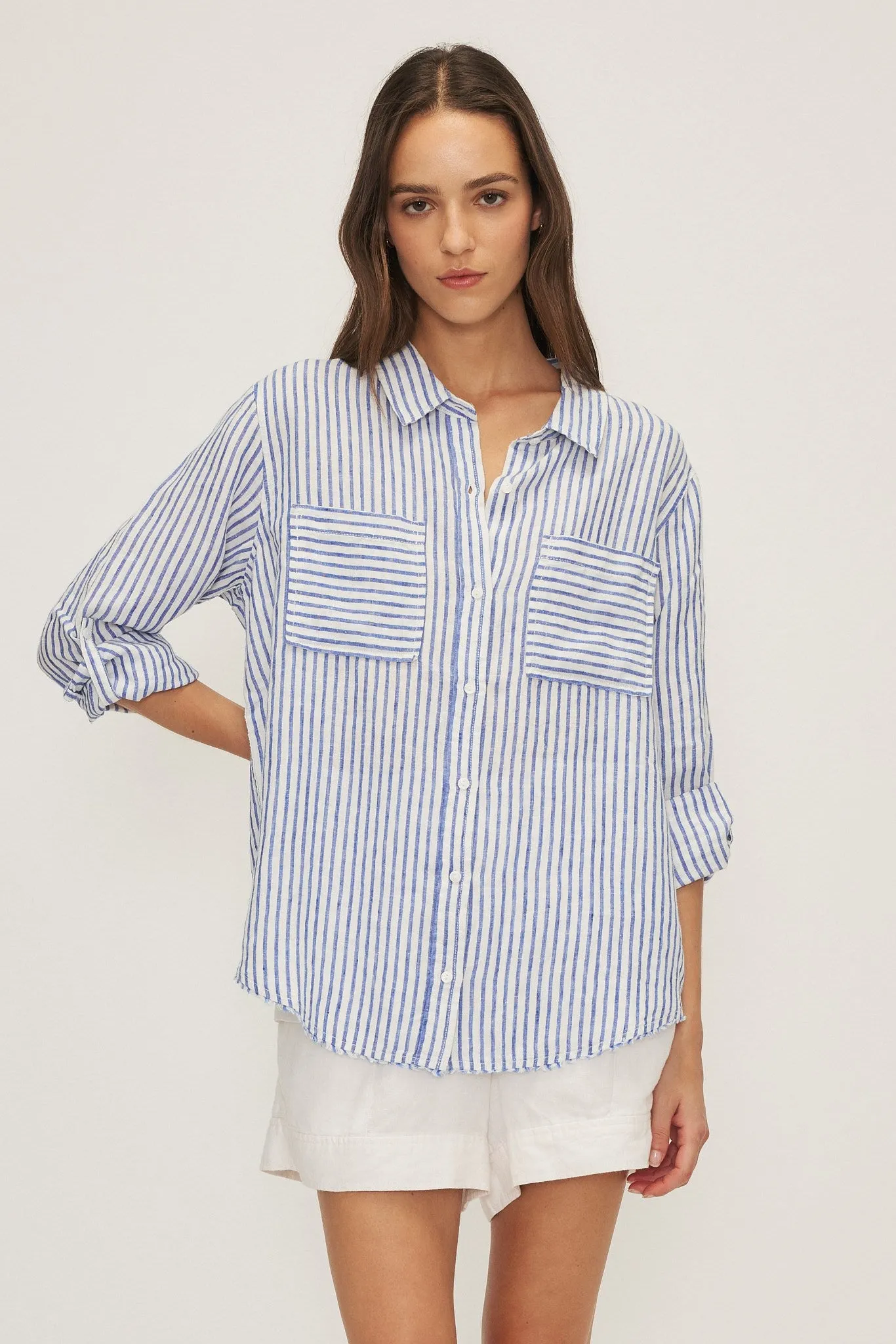 GARCIA SHIRT-Royal stripe sold by MELISSA NEPTON