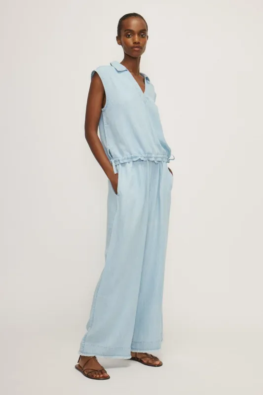 NOLA TOP-Bleached blue sold by MELISSA NEPTON
