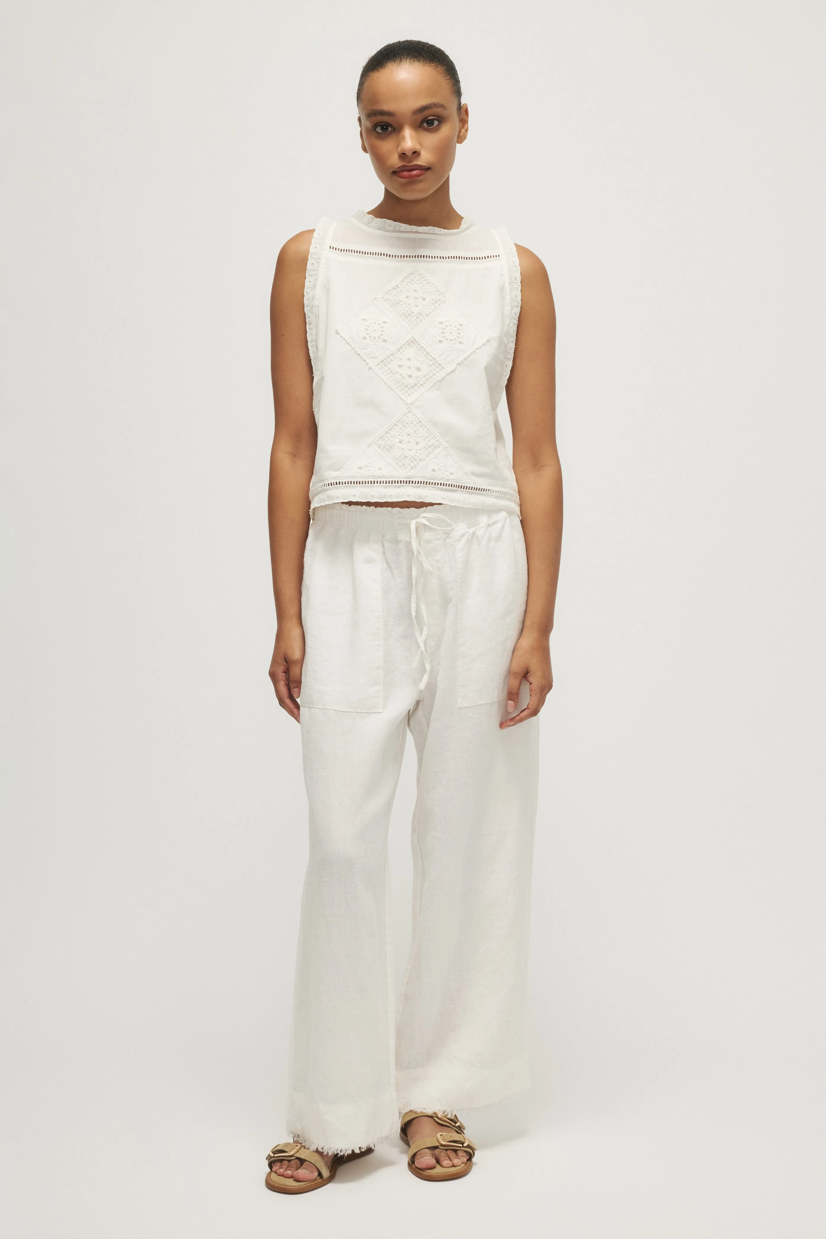 MARTIN TOP-Off white sold by MELISSA NEPTON